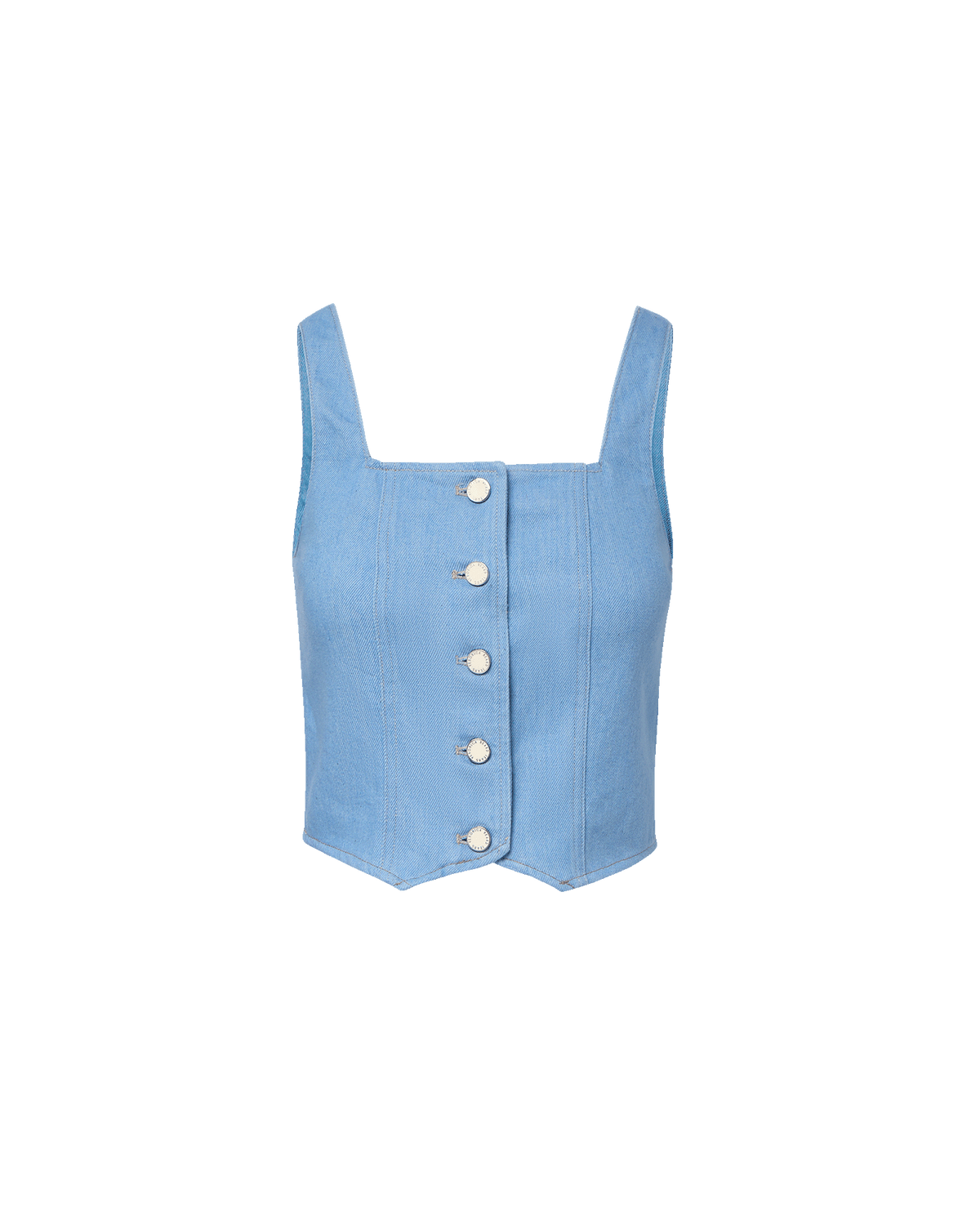 Veronica Beard | Spensley Denim Vest in Light Wash Bayside Bayside