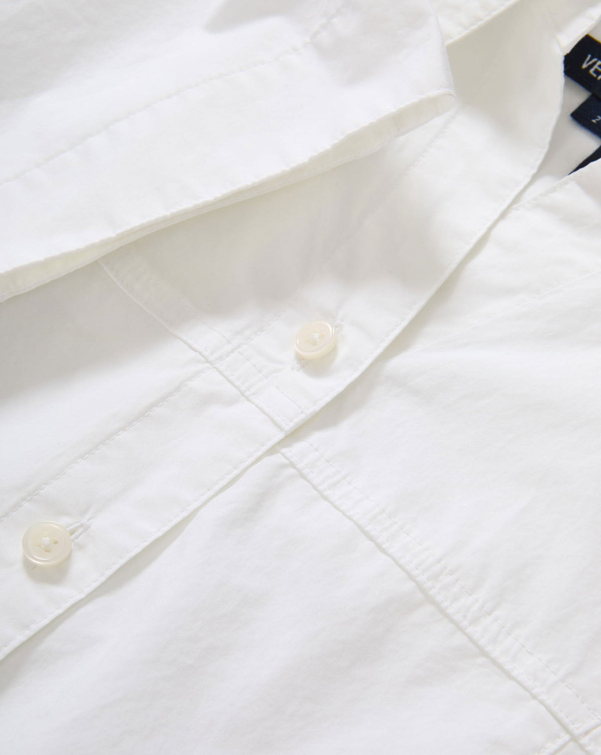 Veronica Beard | Nestor Cropped Button-Down Shirt in White White