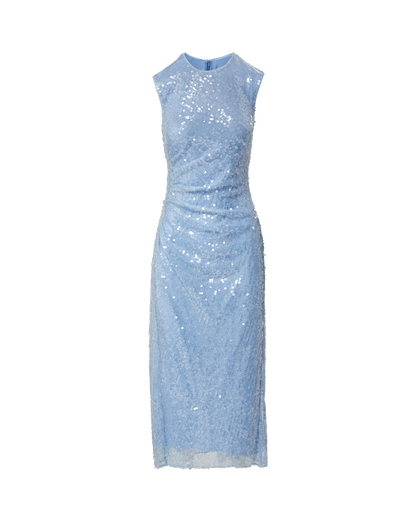 Veronica Beard | Kimberly Sequin Midi Dress in Blue Jay Blue Jay