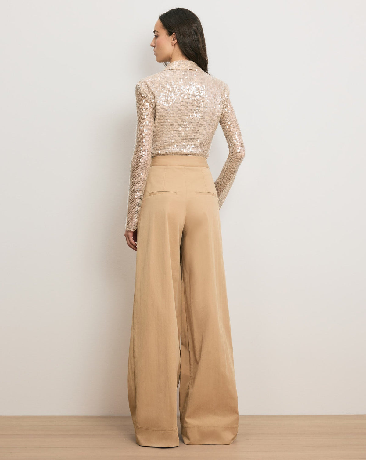 Veronica Beard | Meryl Sequin Blouse in Champagne Champagne