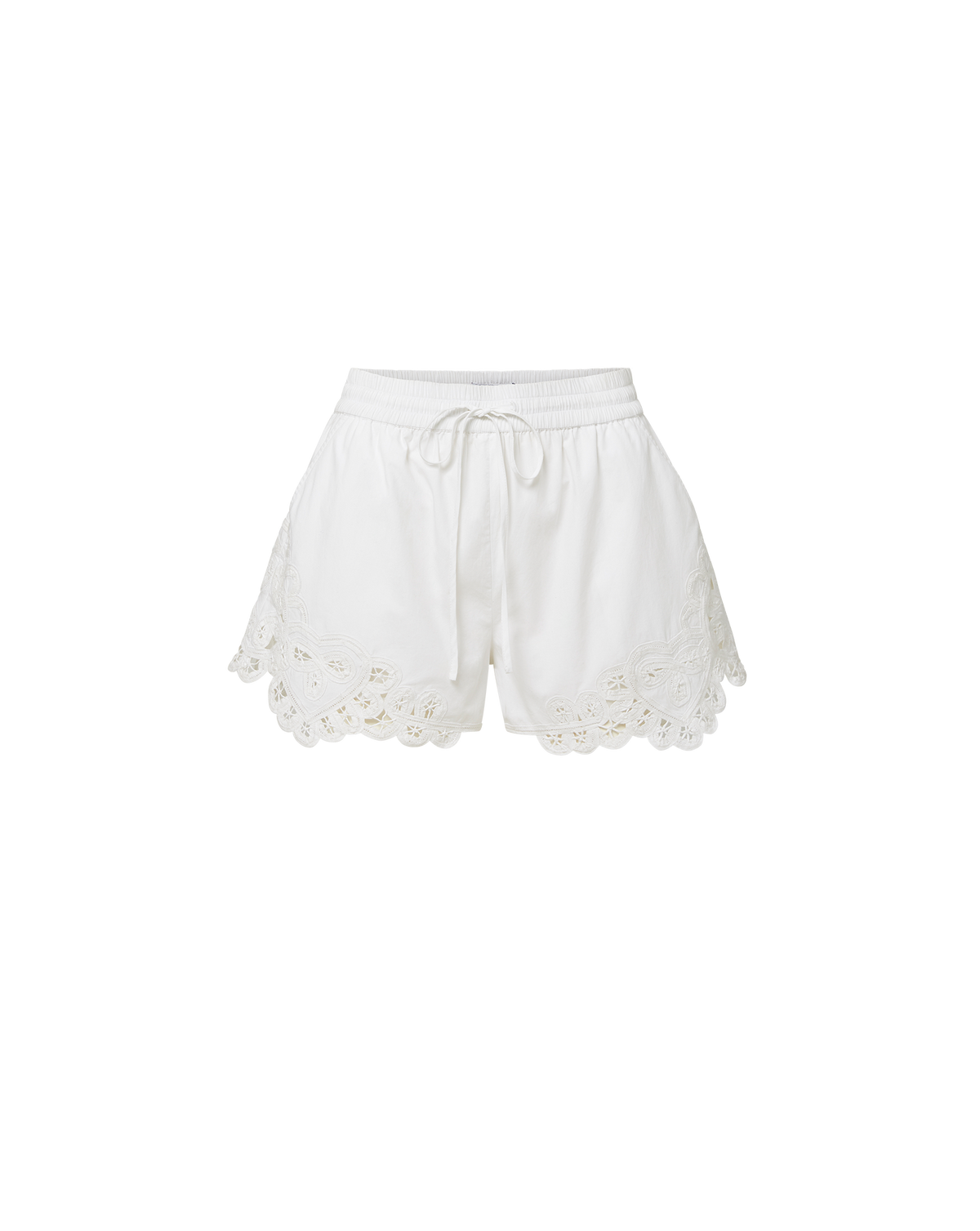 Veronica Beard | Vilvaldi Lace-Trim Short in White White