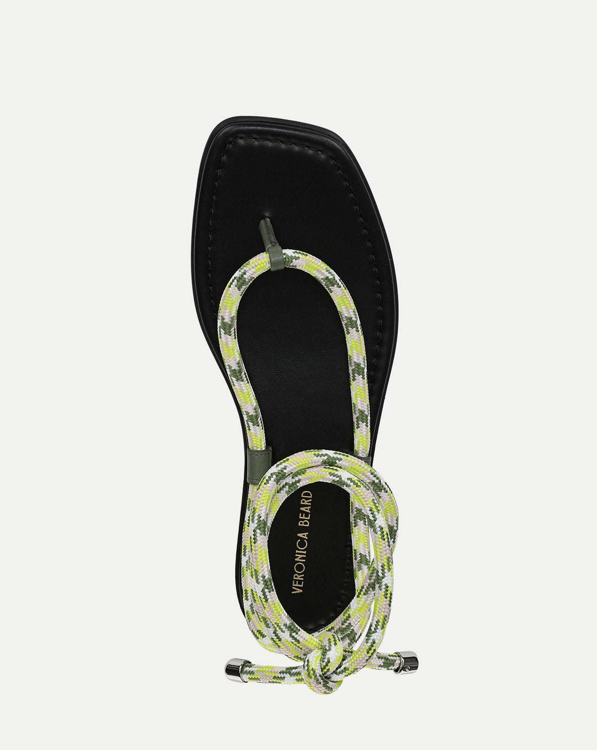 Veronica Beard | Carmina Wrap Sandal in Lime Multi Lime Multi