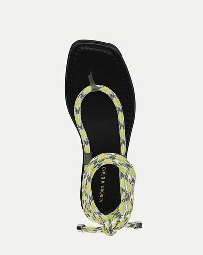 Veronica Beard | Carmina Wrap Sandal in Lime Multi Lime Multi