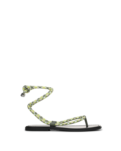 Veronica Beard | Carmina Wrap Sandal in Lime Multi Lime Multi