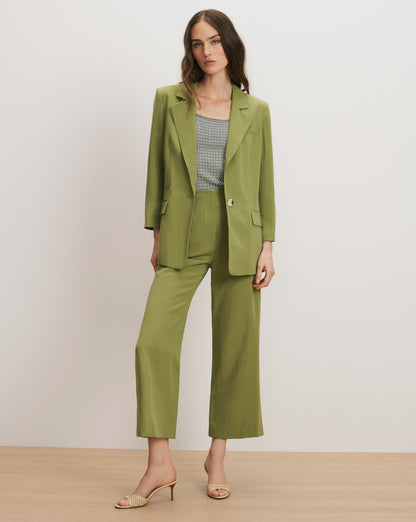 Veronica Beard | McGowan Single-Breasted Dickey Jacket in Cactus Cactus
