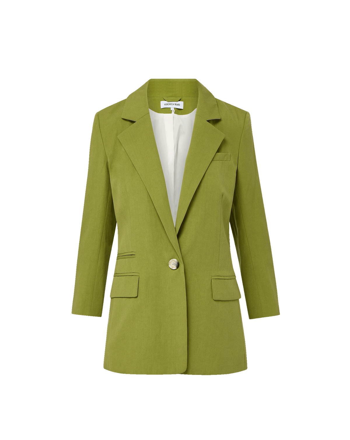 Veronica Beard | McGowan Single-Breasted Dickey Jacket in Cactus Cactus
