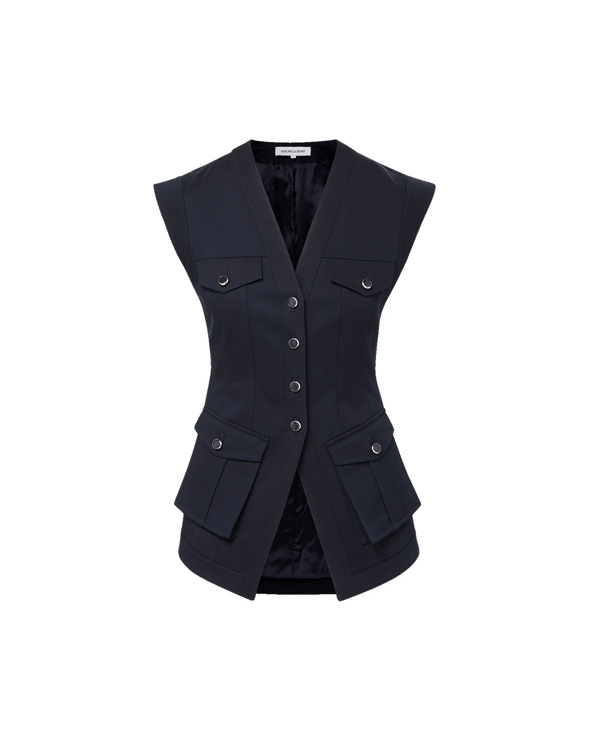 Veronica Beard | Pendle Tailored Vest in Navy Navy