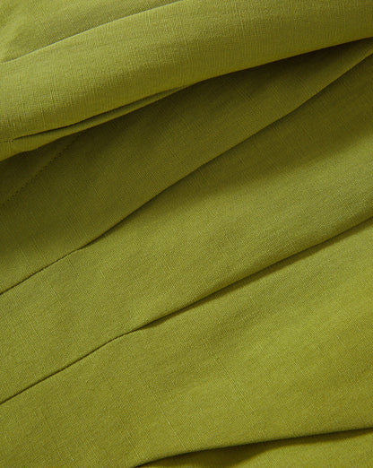 Veronica Beard | Gables Pleated Short in Cactus Cactus