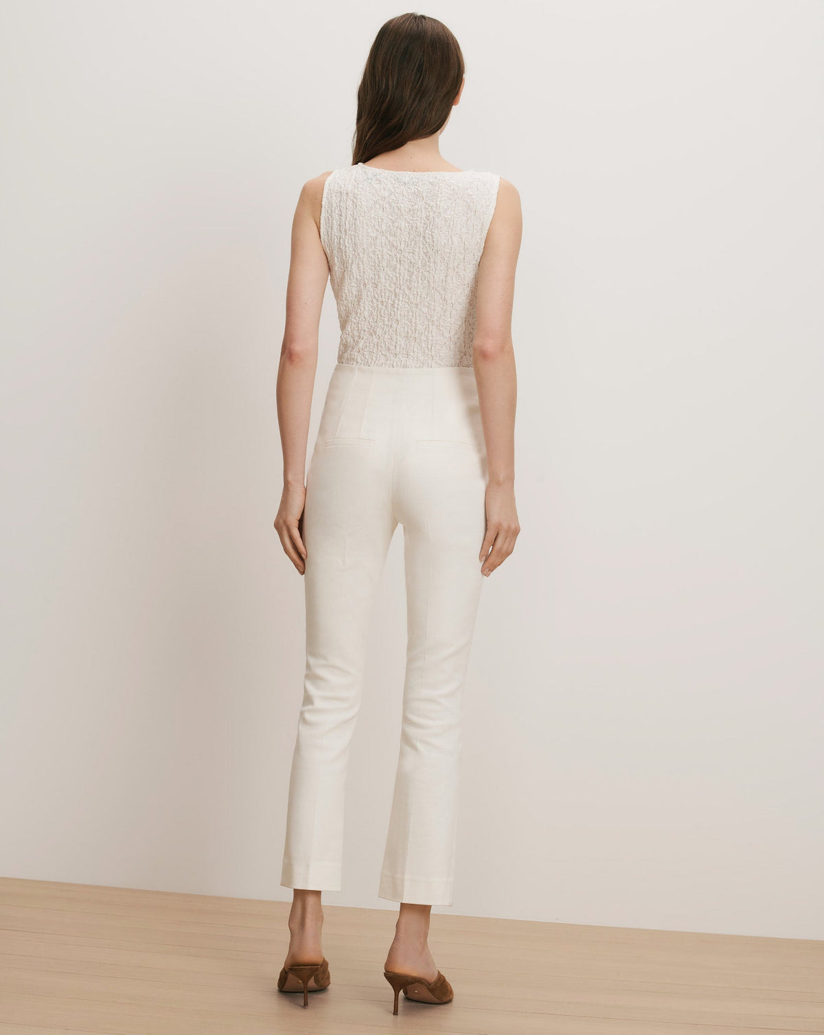 Veronica Beard | Althea Kick-Flare Pant in Dove White Dove White