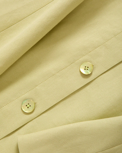 Veronica Beard | Steiner Button-Down Mini Dress in Pistachio Pistachio