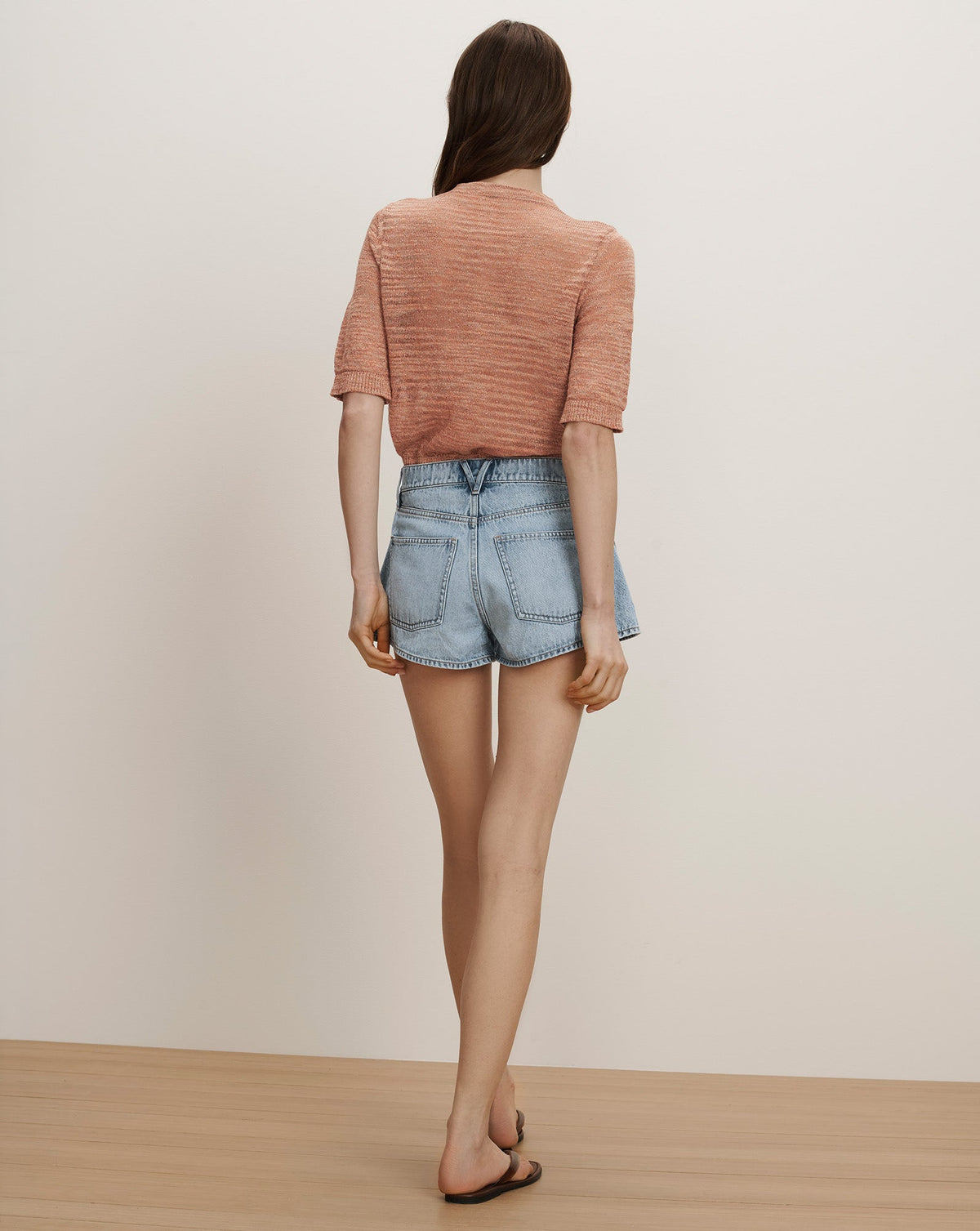 Veronica Beard | Shana Cardigan in Muted Coral Clay Muted Clay