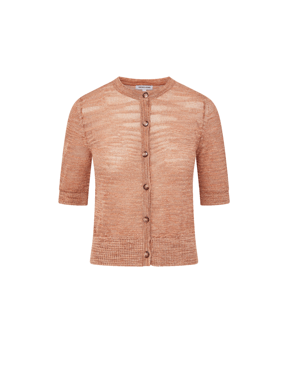 Veronica Beard | Shana Cardigan in Muted Coral Clay Muted Clay