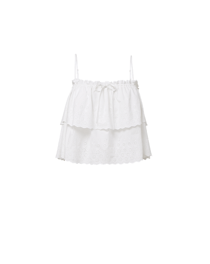 Veronica Beard | Oseanna Eyelet Camisole in White White