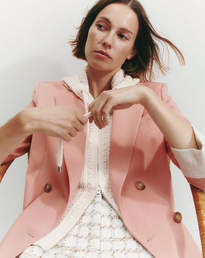 Veronica Beard | Fairchild Dickey Jacket in Coral Muted Clay Muted Clay