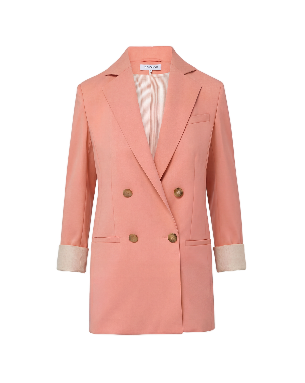 Veronica Beard | Fairchild Dickey Jacket in Coral Muted Clay Muted Clay