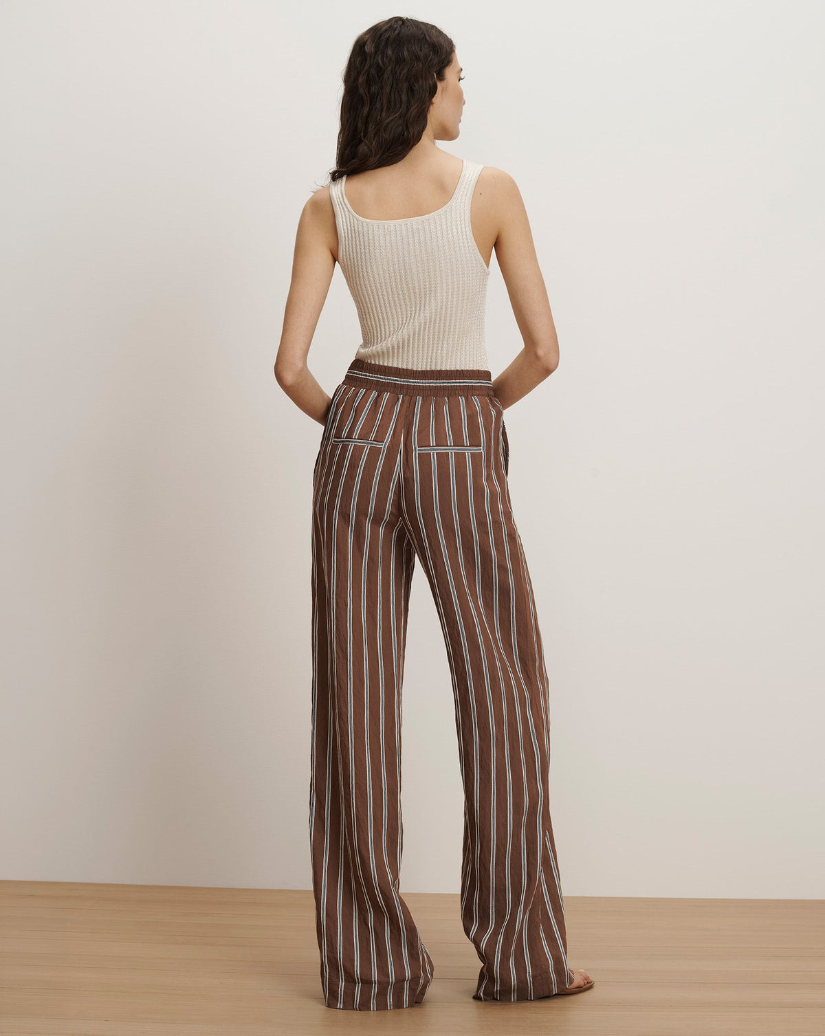 Veronica Beard | Carraway Wide-Leg Pant in Dark Mocha Dark Mocha
