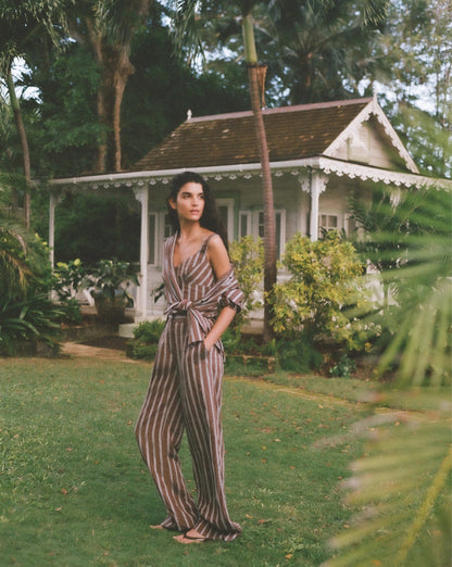 Veronica Beard | Carraway Wide-Leg Pant in Dark Mocha Dark Mocha