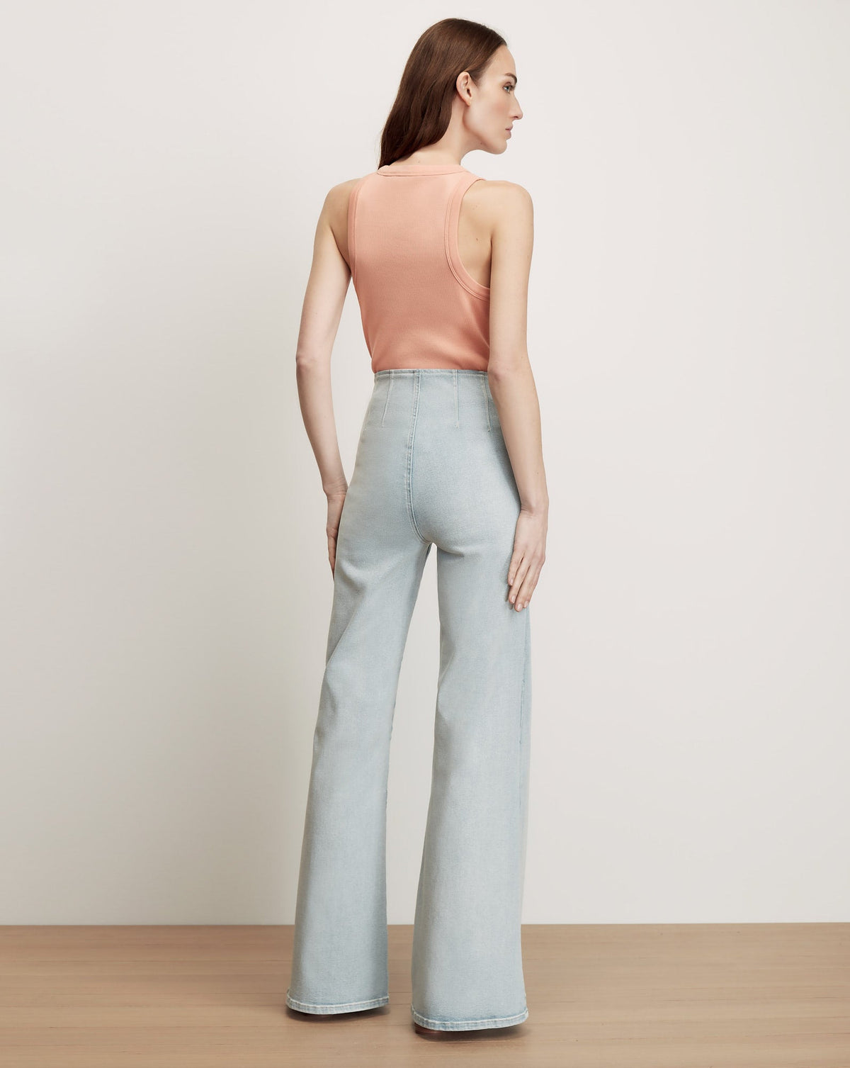 Veronica Beard | Joplin Off-Duty Flare Jean in Light Blue Pale Stone Pale Stone