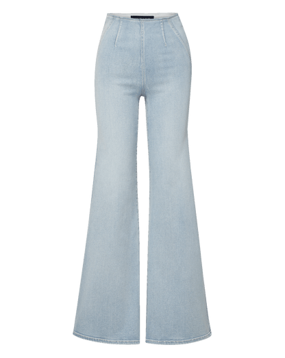 Veronica Beard | Joplin Off-Duty Flare Jean in Light Blue Pale Stone Pale Stone