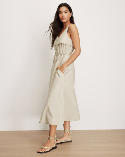 Veronica Beard | Hughes Midi Dress in Muted Pistachio Muted Pistachio