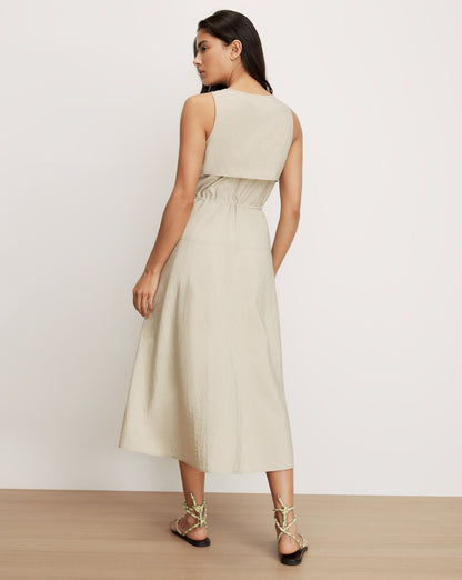 Veronica Beard | Hughes Midi Dress in Muted Pistachio Muted Pistachio