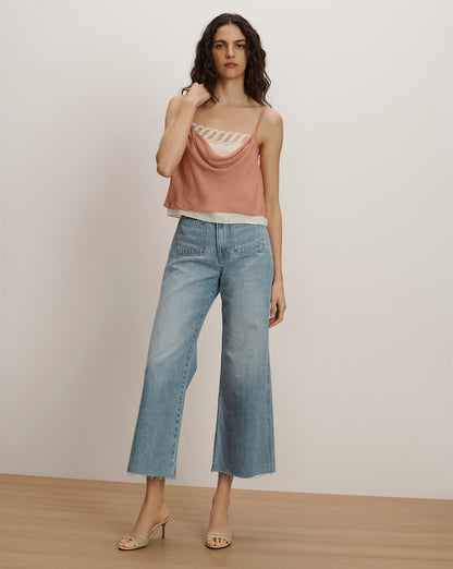 Veronica Beard | Lumora Silk-Blend Camisole in Light Coral Clay Light Clay