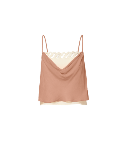 Veronica Beard | Lumora Silk-Blend Camisole in Light Coral Clay Light Clay