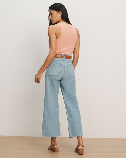 Veronica Beard | Jordyn Cropped Tank Top in Coral Muted Clay Muted Clay