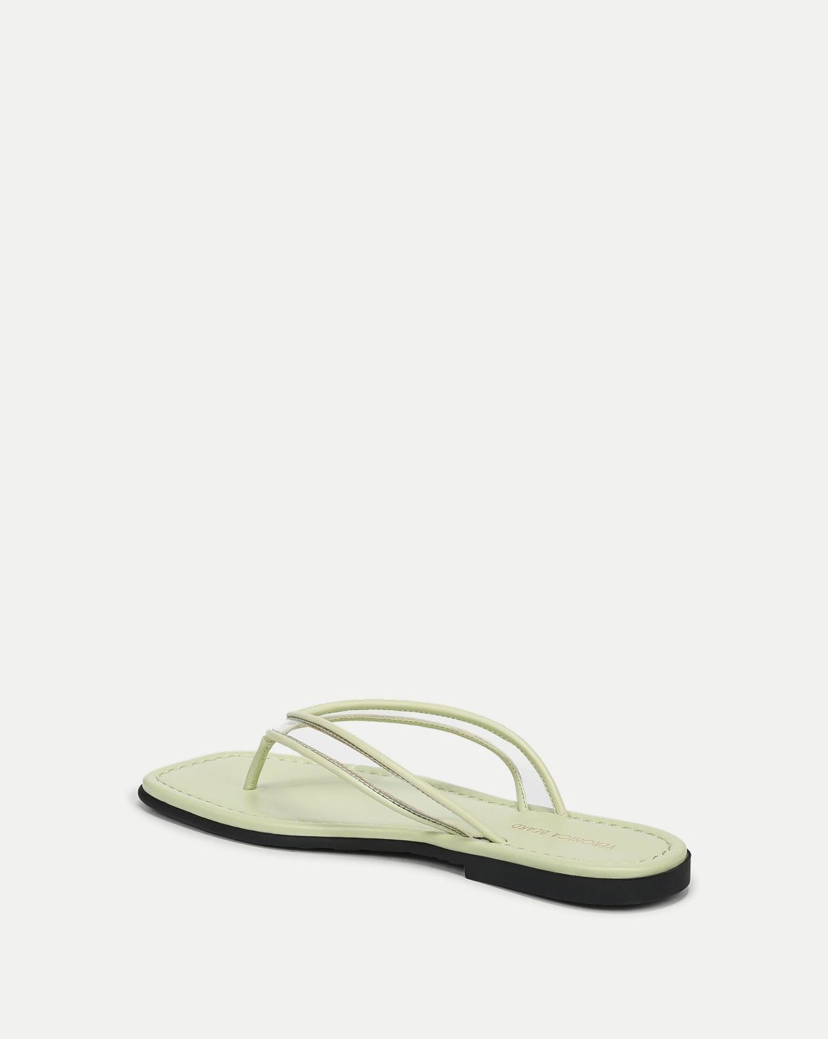Veronica Beard | Clea Jelly Flip-Flop Sandal in Clear & Light Green Pistachio Clear/Light Pistachio