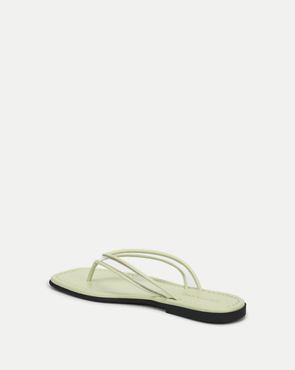 Veronica Beard | Clea Jelly Flip-Flop Sandal in Clear & Light Green Pistachio Clear/Light Pistachio