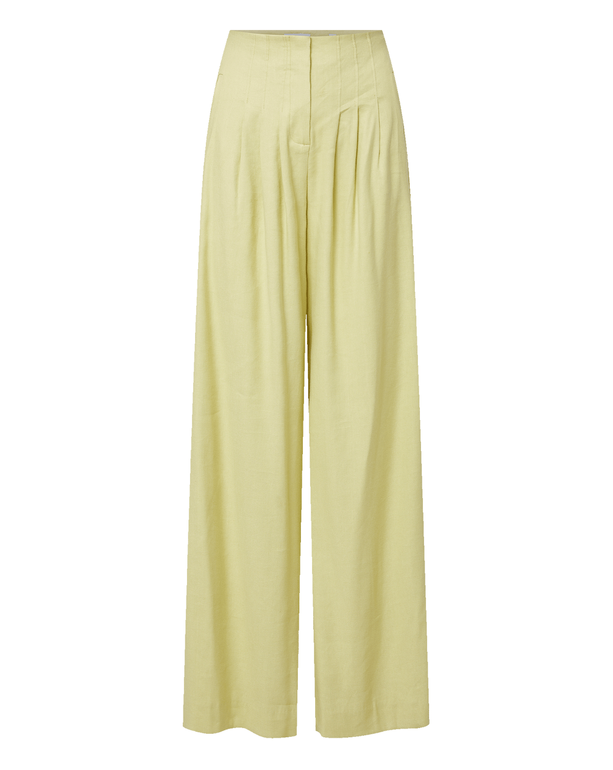 Veronica Beard | Hoyt Wide-Leg Pleated Pant in Pistachio Pistachio