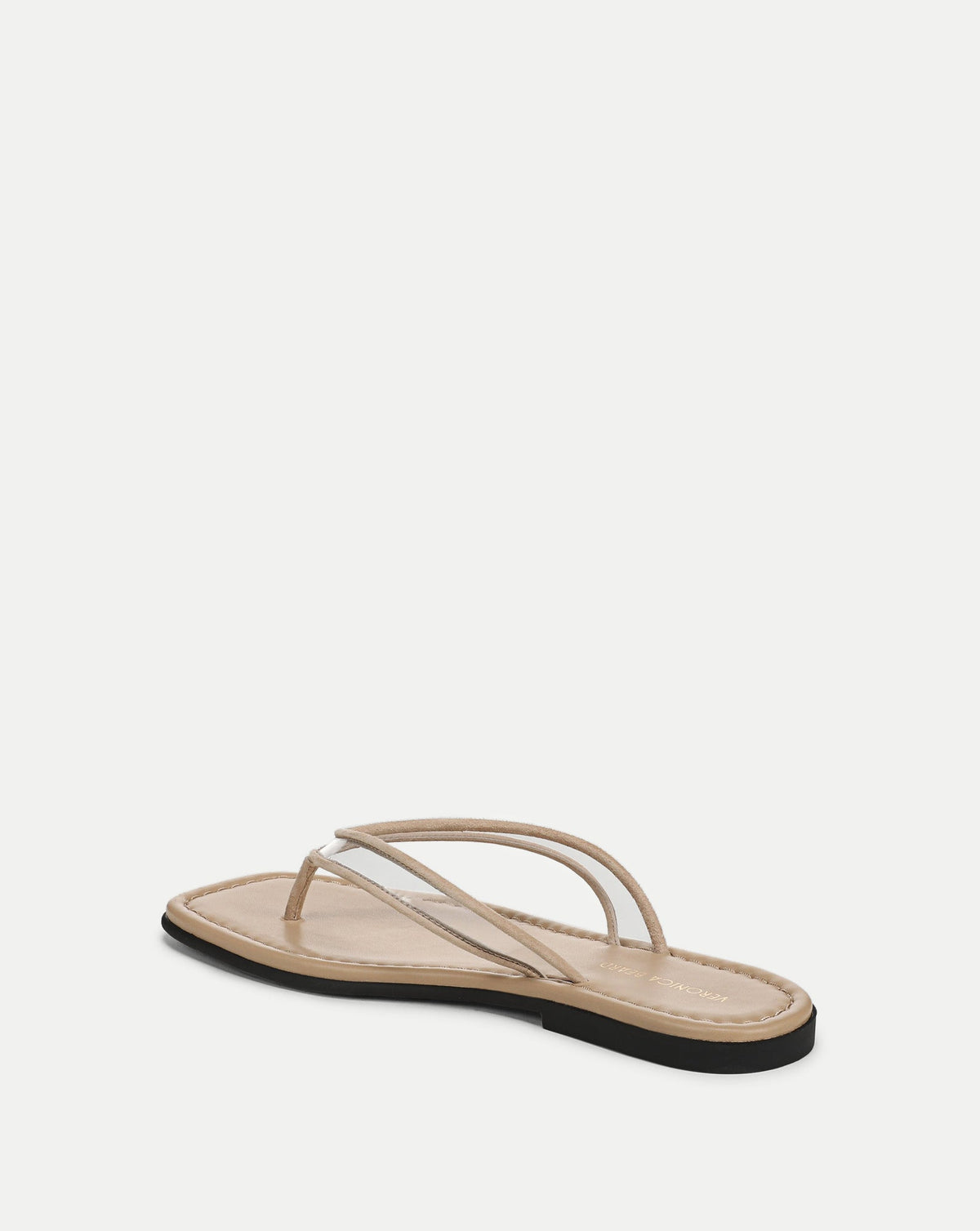 Veronica Beard | Clea Jelly Flip-Flop Sandal in Sand & Clear Sand/Clear