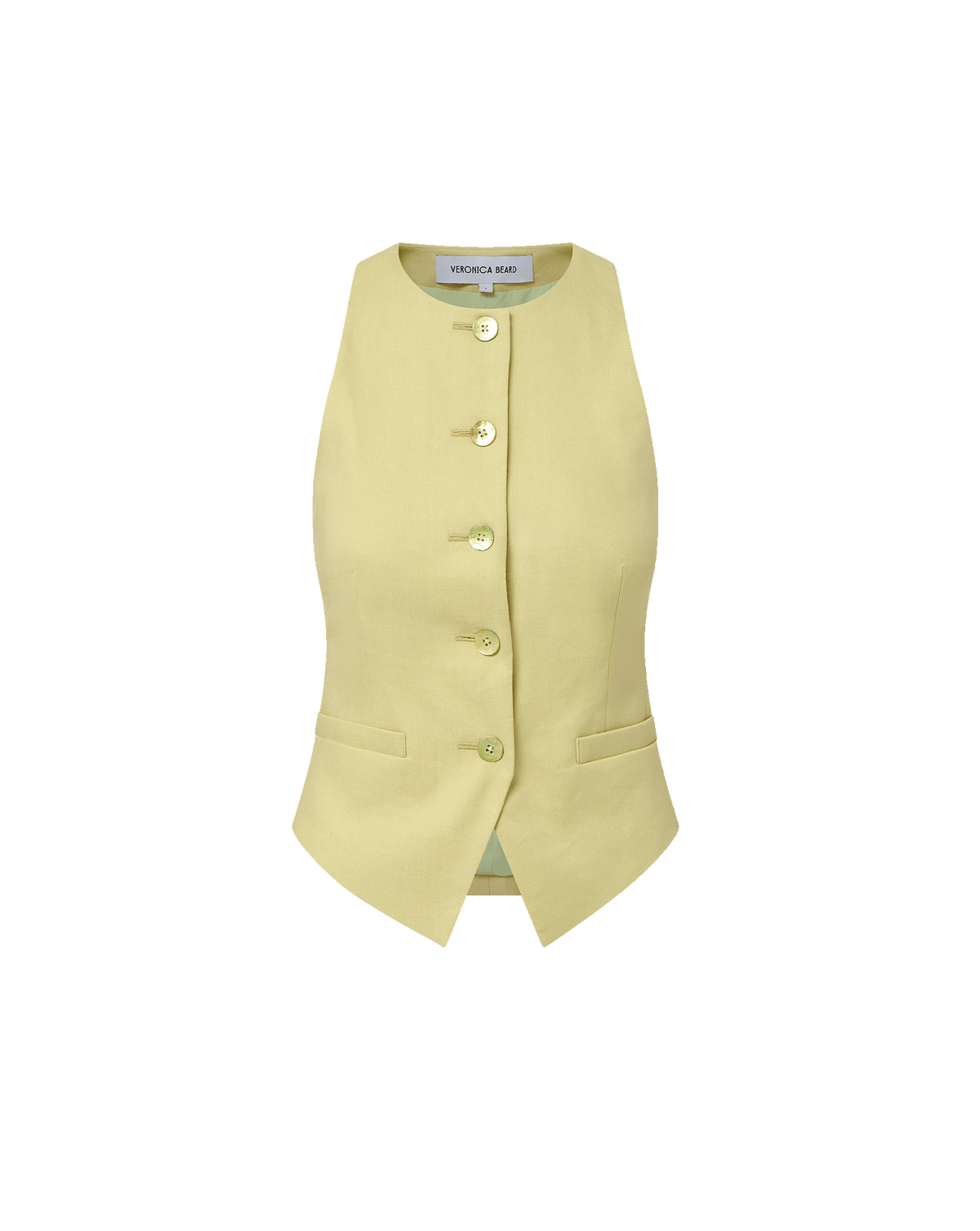 Veronica Beard | Hartwell Tailored Vest in Pistachio Pistachio