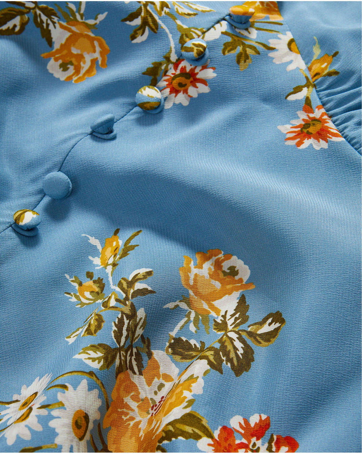 Veronica Beard | Gabria Floral Mini Dress in Blue River Multi Blue River Multi