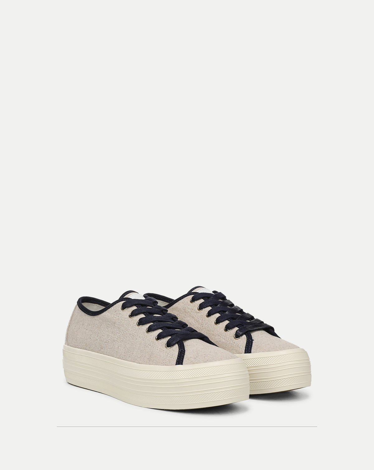 Veronica Beard | Truett Platform Sneaker in Sand & Navy Sand/Navy