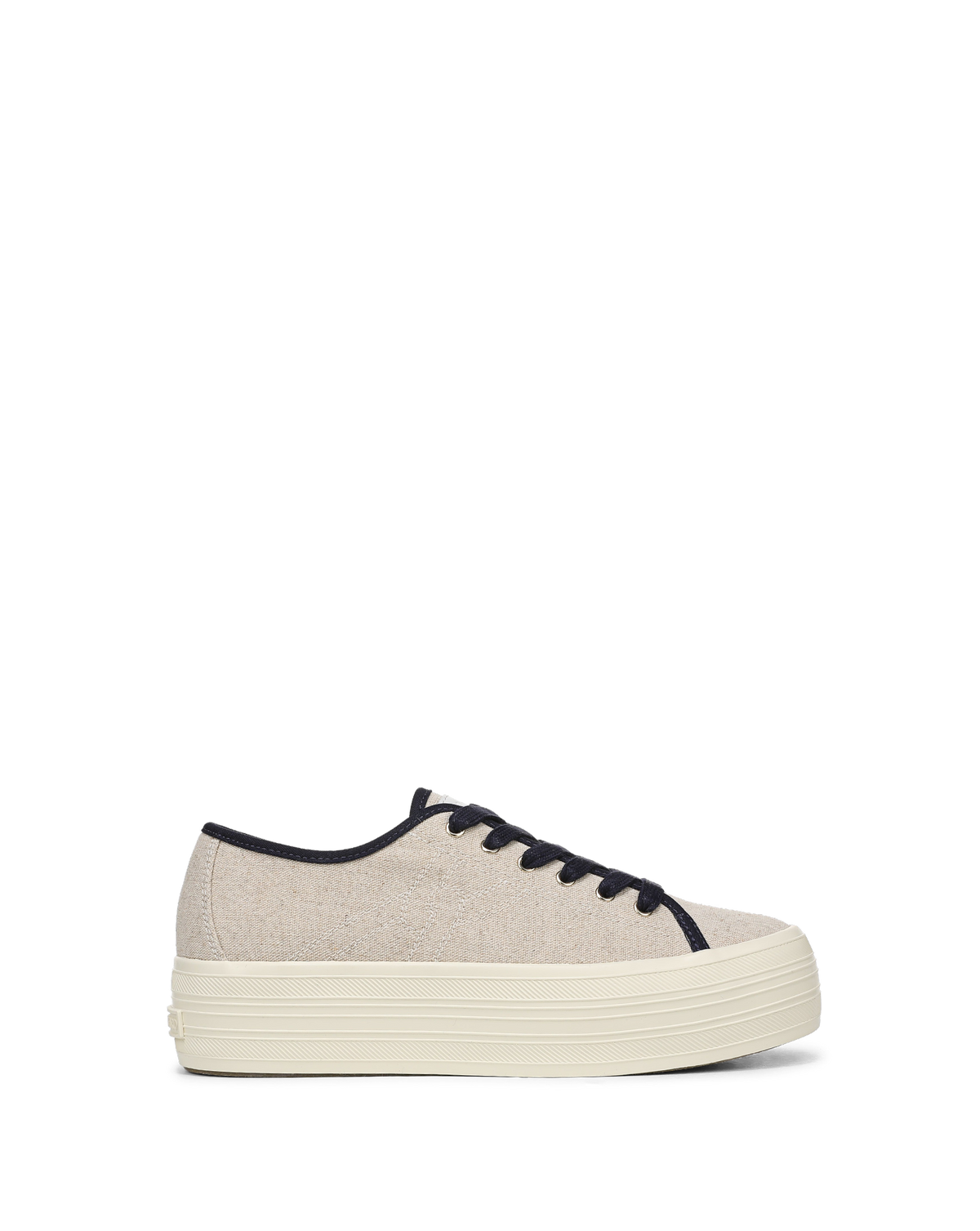 Veronica Beard | Truett Platform Sneaker in Sand & Navy Sand/Navy