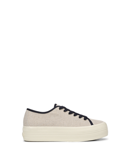 Veronica Beard | Truett Platform Sneaker in Sand & Navy Sand/Navy