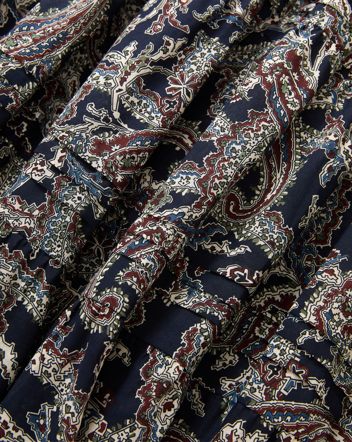Veronica Beard | Heatheralyn Paisley Maxi Skirt in Navy Multi Navy Multi