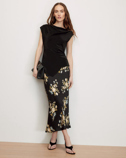 Veronica Beard | Yvonne Asymmetric Top in Black Black