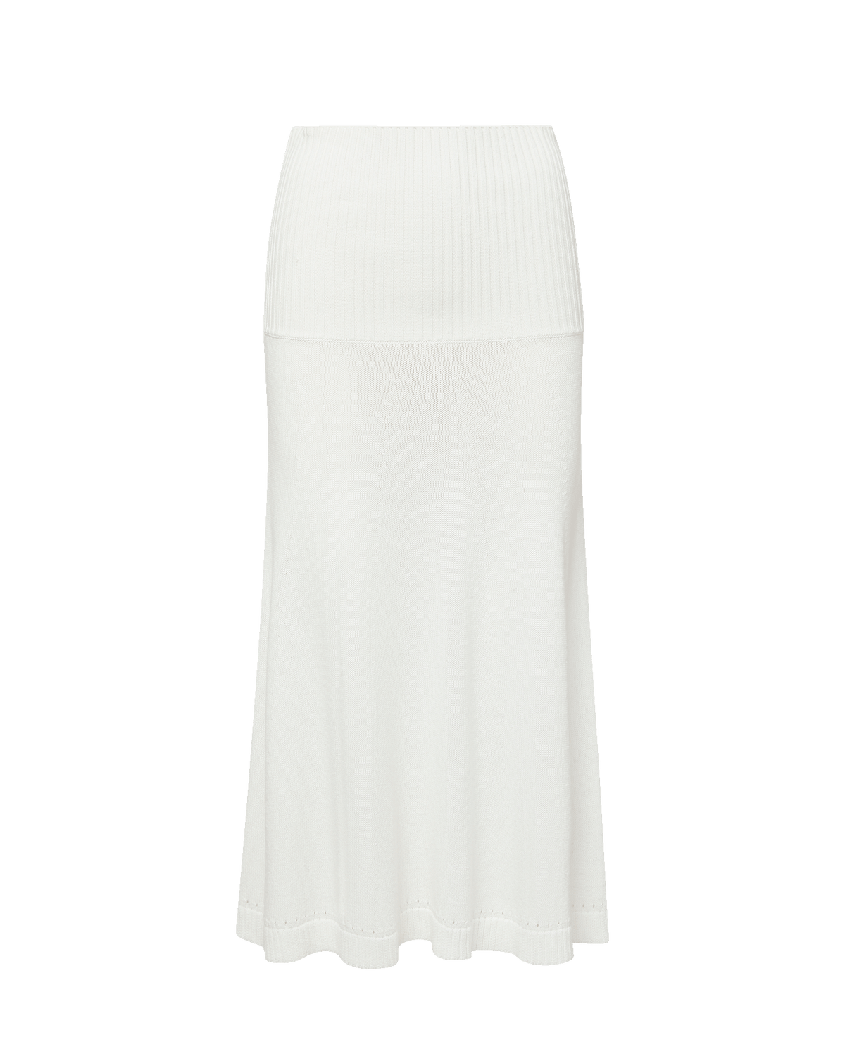 Veronica Beard | Cazian Knit Midi Skirt in Off-White Off-White
