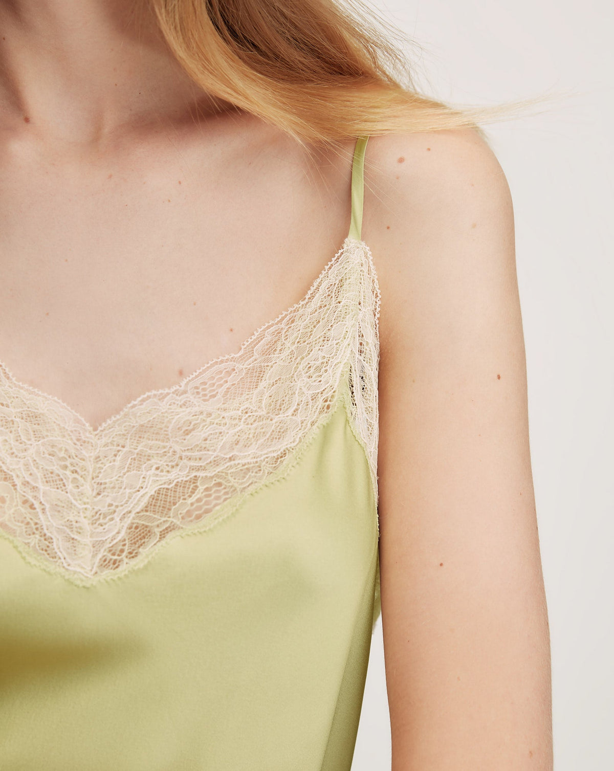 Veronica Beard | Johanan Stretch-Silk Camisole in Pistachio Pistachio