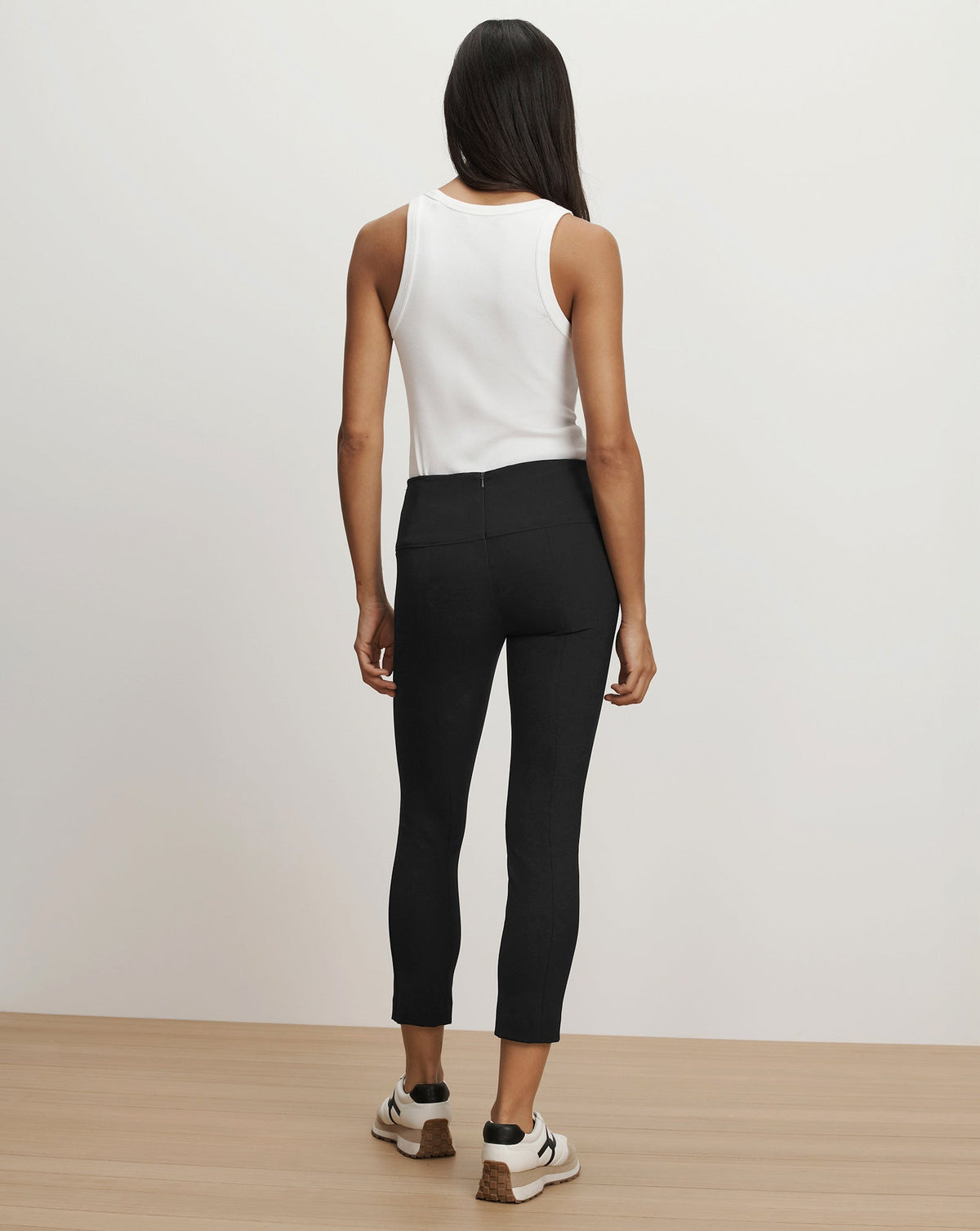 Veronica Beard | Zip Back Scuba Pant Black