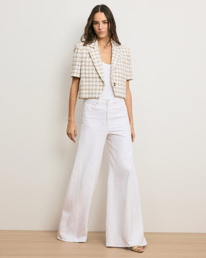 Veronica Beard | Montenegro Tweed Jacket in Ecru Multi Ecru Multi