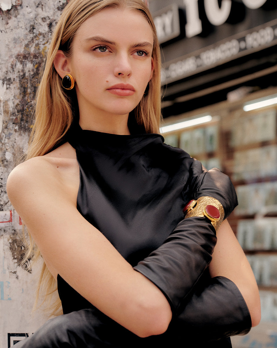 Veronica Beard | Ajourée II Carnelian Cuff in Carnelian Carnelian