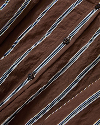 Veronica Beard | Lloyd Button-Down Shirt in Dark Mocha Dark Mocha