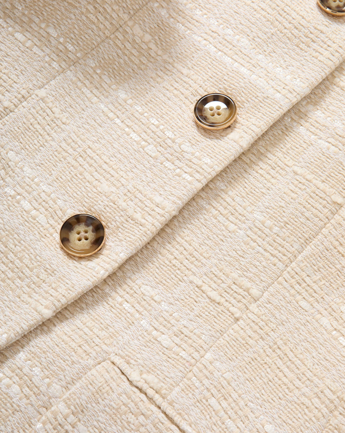 Veronica Beard | Bodie Tweed Jacket in Ecru Ecru