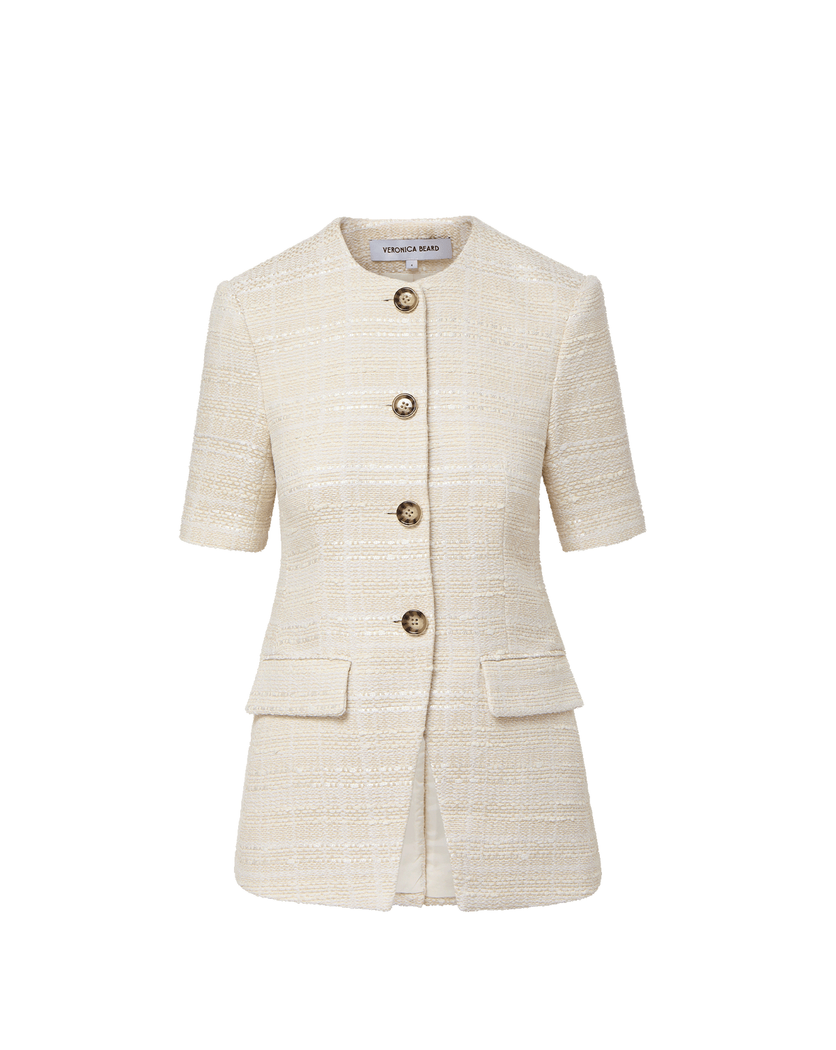 Veronica Beard | Bodie Tweed Jacket in Ecru Ecru