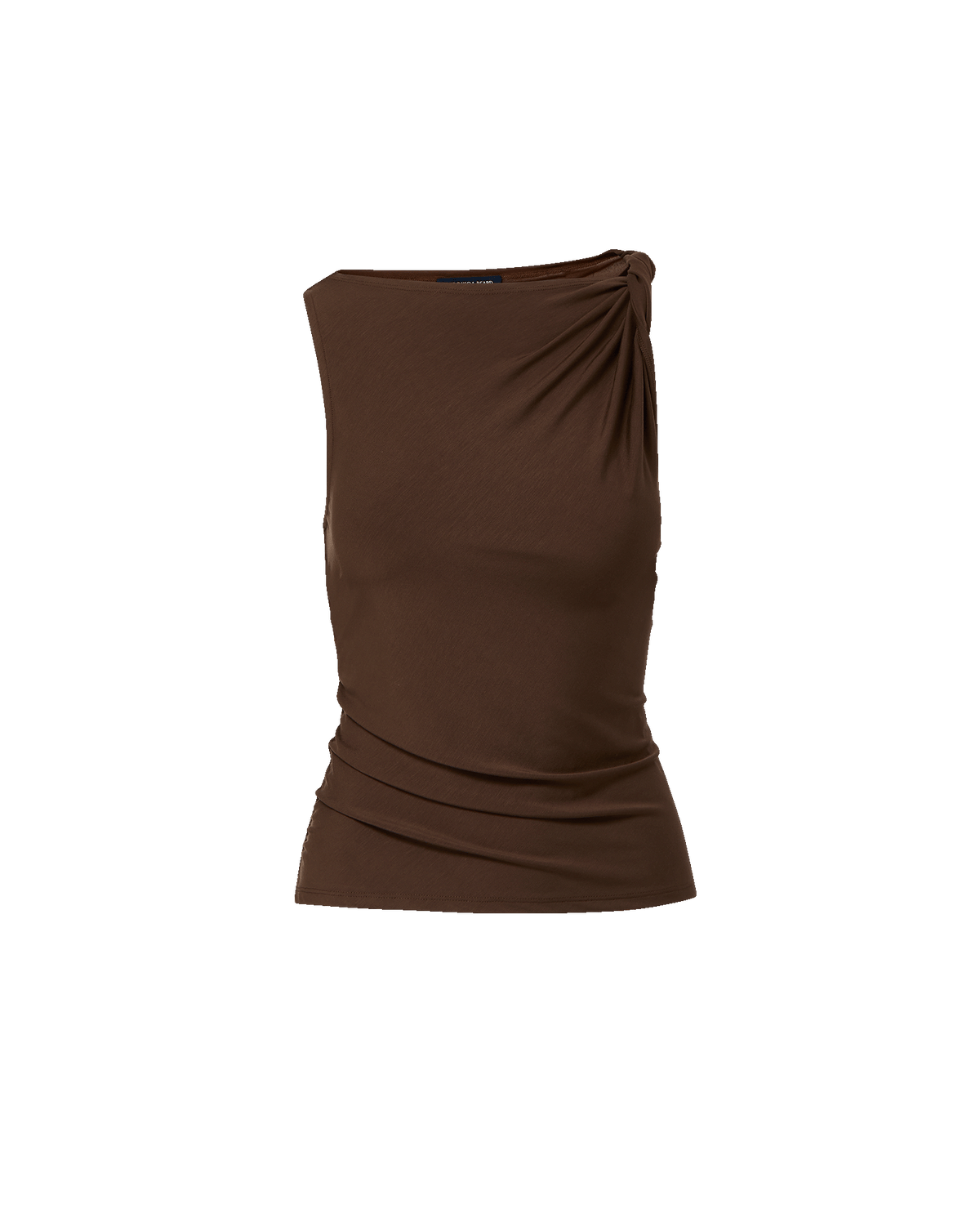 Veronica Beard | Otessa Boatneck Tank Top in Dark Mocha Dark Mocha