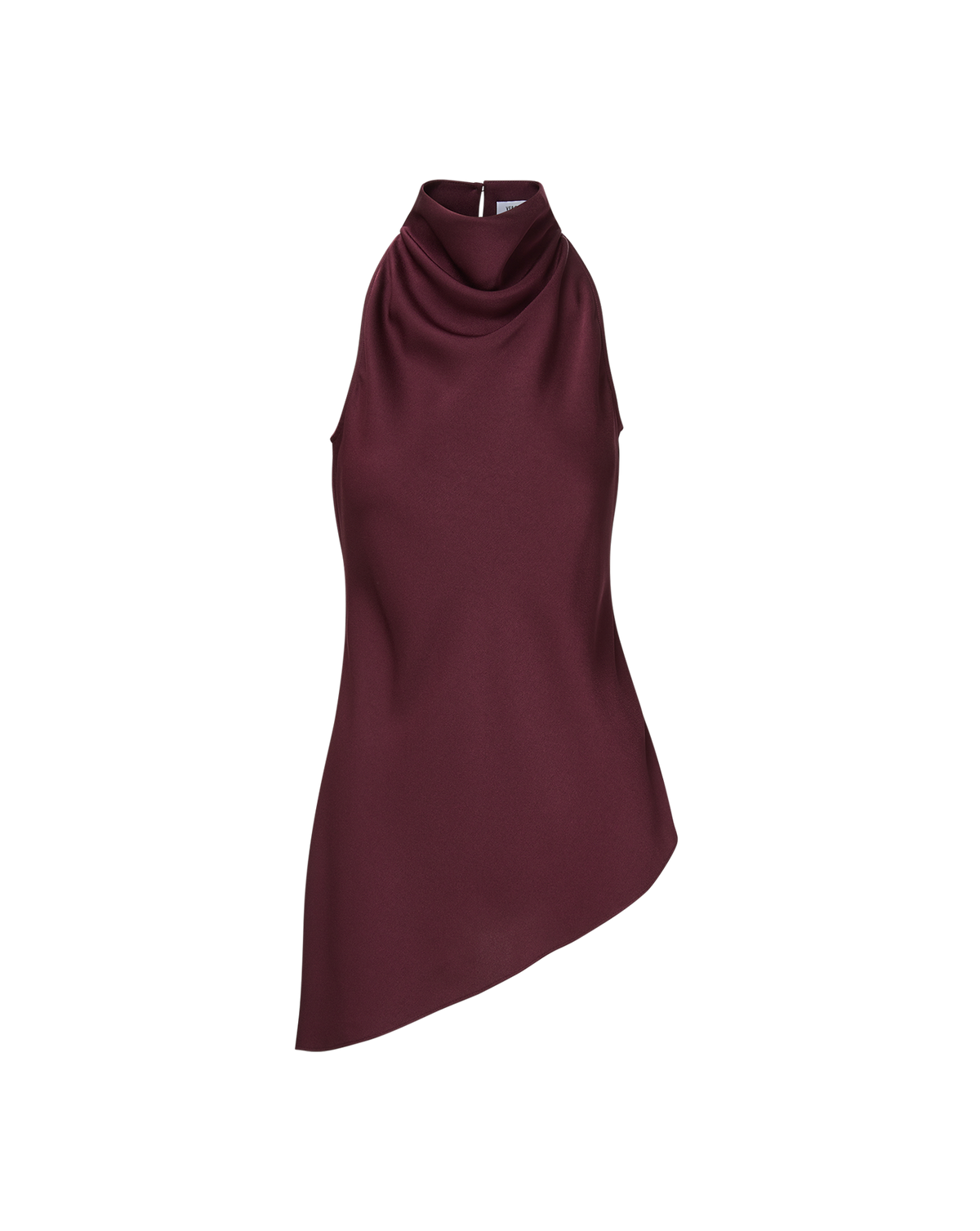 Veronica Beard | Radford Asymmetrical Top in Burgundy Raisin Raisin