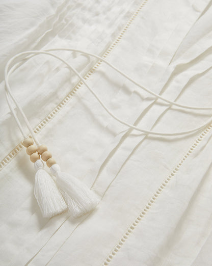 Veronica Beard | Sawyer Self-Tie Blouse in White White